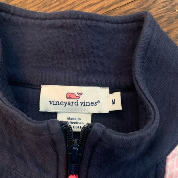 Vineyard vines women’s navy patchwork shep shirt - Picture 3 of 7